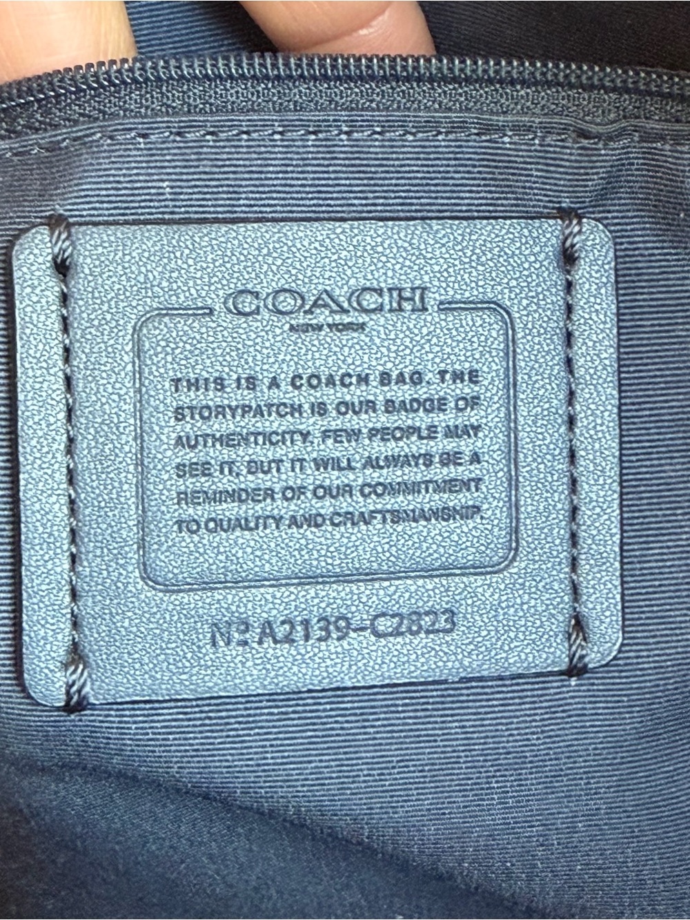Coach Dempsey Denim Tote Bag - Picture 9 of 9
